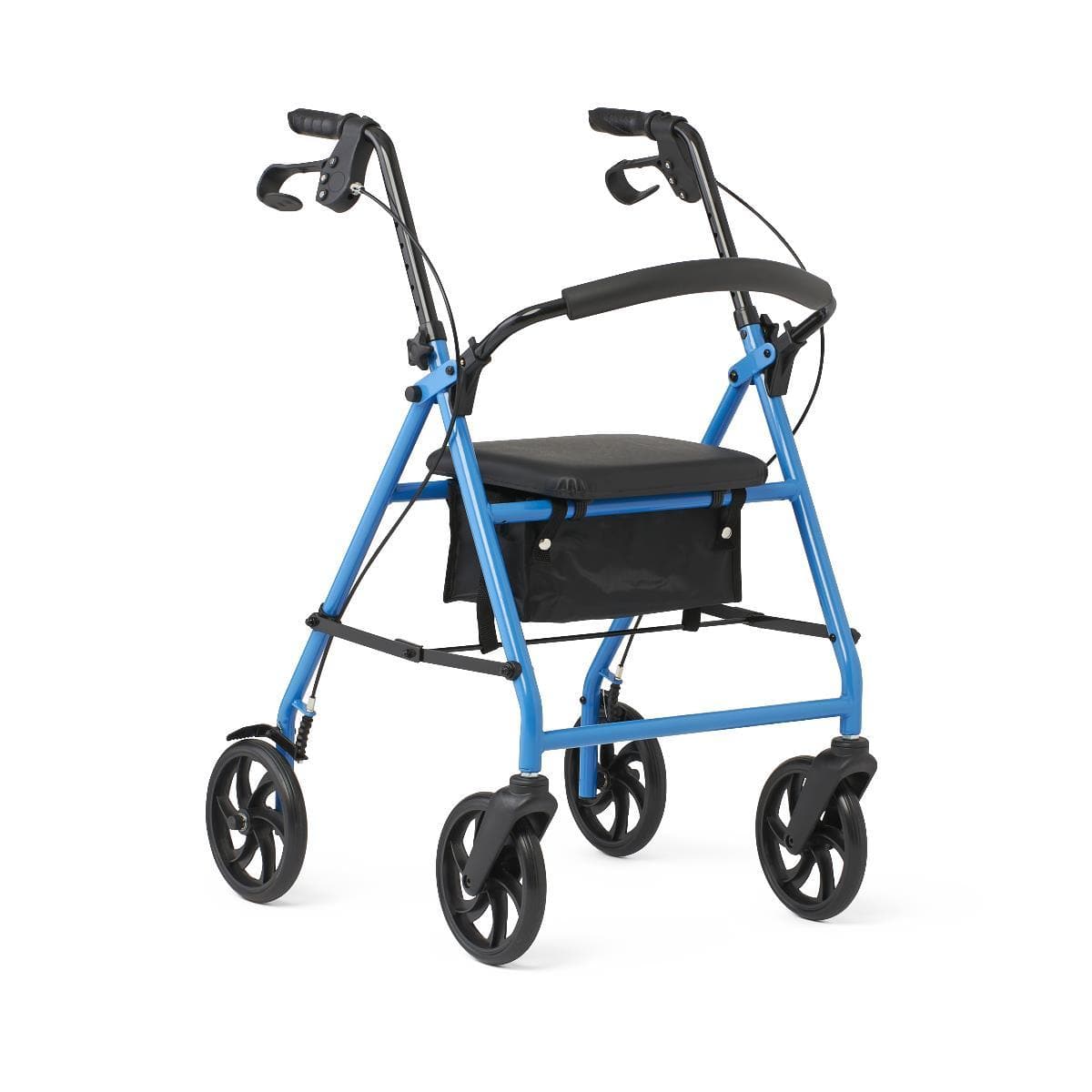 Medline Standard Steel Folding Rollator Adult Rolling Walker - Senior.com Rollators